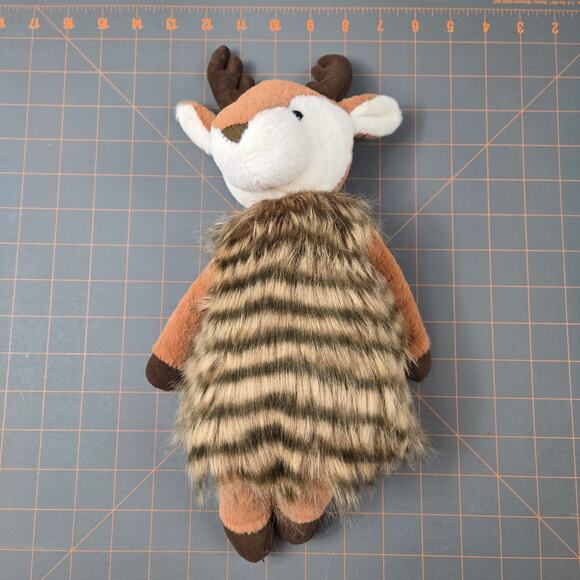 Aurora Fancifur Brown Tan Deer Antlers Long Two Tone Luxurious Faux Fur 2020 - Picture 8 of 12